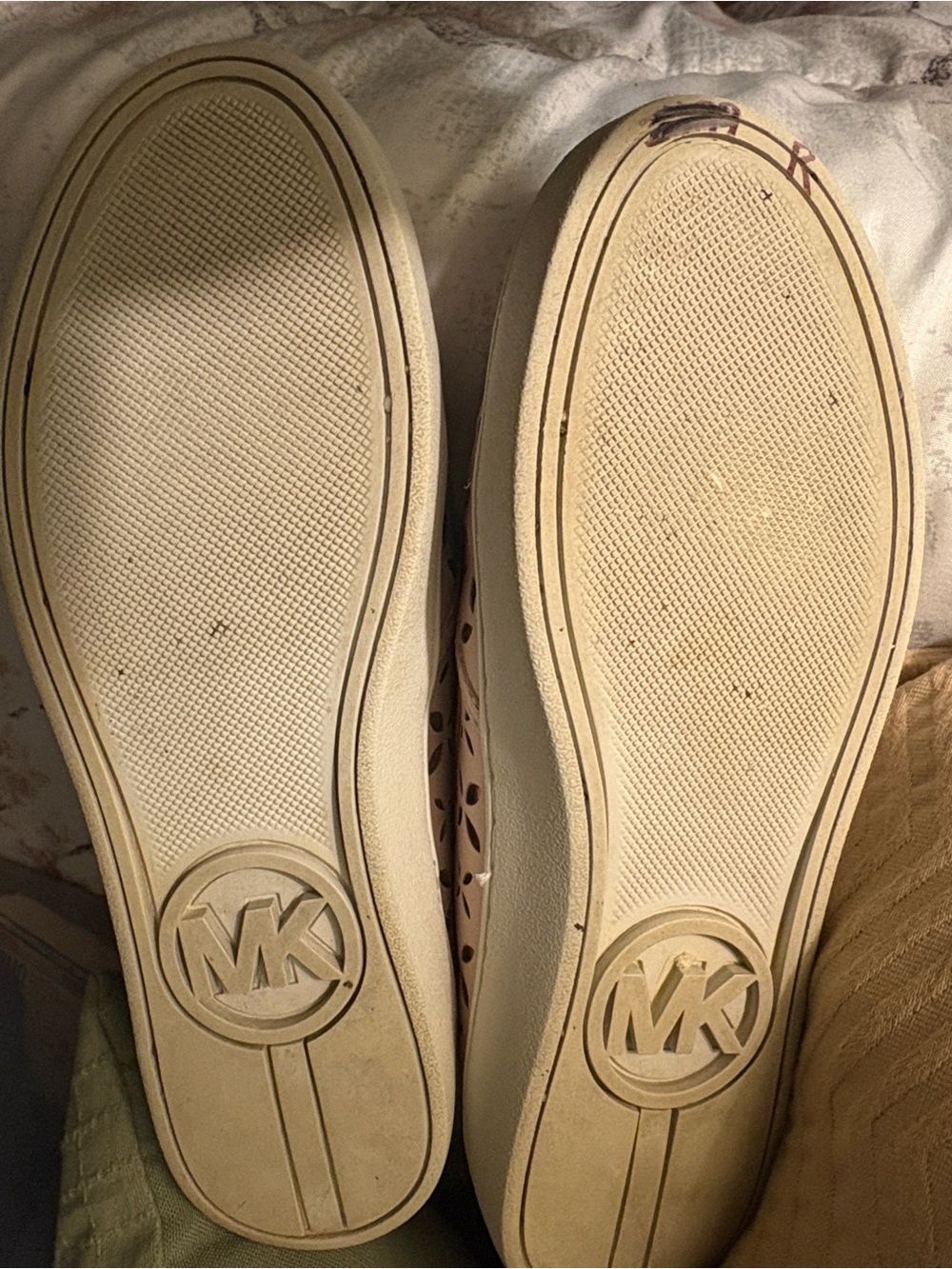 Michael Kors Blush Pink Perforated Slip-On Sneakers - Picture 10 of 13